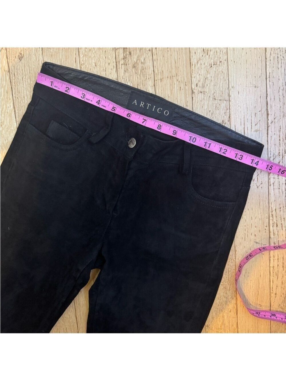 ARTICO {AXEL’S VAIL} Suede Black Pants - Picture 15 of 17